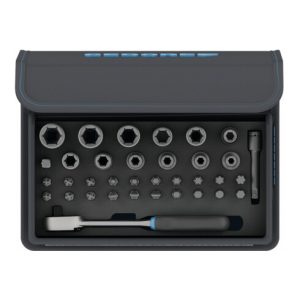 Gedore TC 666-MU-20 Bit-Steckschlüssel-Satz mit Knarre 1/4″ 35-teilig