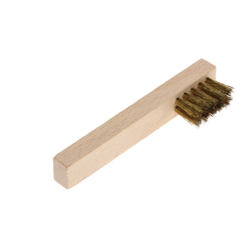 Gedore Zündkerzenbürste, für Zündkerzen, Messingdrahtborsten 15 mm, mit Kunststoffgriff, Drahtbürste, 280 mm lang, 648