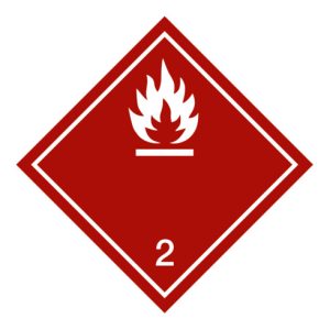 Gefahrgutkennzeichen Entzündbare Gase, Typ: 04150 Gefahrgutkennzeichen Entzündbare Gase, Typ: 04150