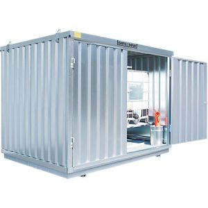 Gefahrstoffcontainer SAFE Tank 1000 KTC, verzinkt, B 3050 x T 2170 x H 2310 mm, für 2 x 1000 l IBC Gefahrstoffcontainer SAFE Tank 1000 KTC, verzinkt, B 3050 x T 2170 x H 2310 mm, für 2 x 1000 l IBC