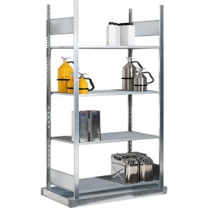 Gefahrstoffregal asecos REG-B 1054, B 1456 x T 526 x H 2000 mm, mit 32 l Bodenauffangwanne und 4 Stahl-Gitterostböden Gefahrstoffregal asecos REG-B 1054, B 1456 x T 526 x H 2000 mm, mit 32 l Bodenauffangwanne und 4 Stahl-Gitterostböden