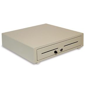 Geldschublade Olympia Magic Touch, abschließbar, 8 Fächer für Scheine & 8 verstellbare Münzfächer, B 410 x T 415 x H 110 mm, Metall, mattgrau Geldschublade Olympia Magic Touch, abschließbar, 8 Fächer für Scheine & 8 verstellbare Münzfächer, B 410 x T 415 x H 110 mm, Metall, mattgrau
