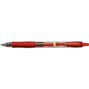 Gelschreiber PILOT G2-7 0.7, nachfüllbar, 0,32 mm, rot, 12 Stück Gelschreiber PILOT G2-7 0.7, nachfüllbar, 0,32 mm, rot, 12 Stück