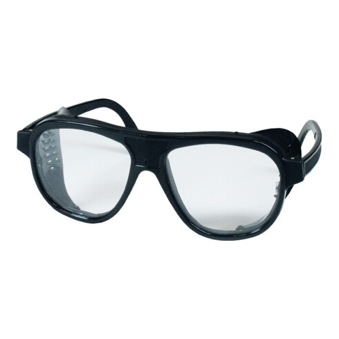 Georg Schmerler Schutzbrille EN 166 Bügel schwarz,Scheiben klar Nylon,Ku.