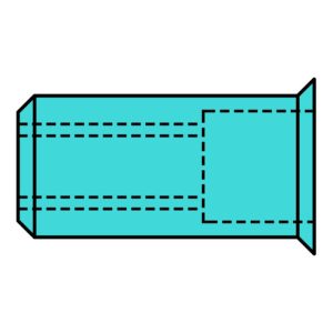 Gesipa Blindnietmuttern A2-Edelstahl Kleinkopf M 8 x 11 x 17