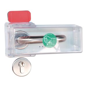 GFS Fluchttürhaube Typ K Sicherung v.Türdrückern Macrolon-Kunststoff transp. GFS Fluchttürhaube Typ K Sicherung v.Türdrückern Macrolon-Kunststoff transp.