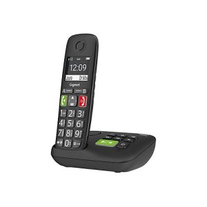 Gigaset E290A – Schnurlostelefon – Anrufbeantworter mit Rufnummernanzeige – ECO DECTGAP – Schwarz Gigaset E290A – Schnurlostelefon – Anrufbeantworter mit Rufnummernanzeige – ECO DECTGAP – Schwarz