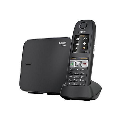 Gigaset E630 - Schnurlostelefon mit Rufnummernanzeige - DECTGAP - Schwarz