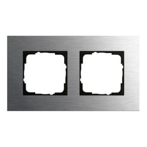 Gira Abdeckrahmen 2fach edelstahl 0212219