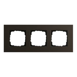 Gira Abdeckrahmen 3-fach aluminium braun 0213127