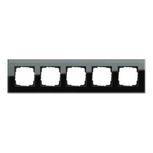 Gira Abdeckrahmen 5f. sw-glas Esprit 021505