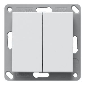 Gira Funk-Wandsend. batterielos 2fach reinweiß 242203 Gira Funk-Wandsend. batterielos 2fach reinweiß 242203