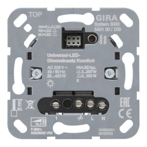 Gira Uni-LED-Dimmeinsatz komfort 540100 Gira Uni-LED-Dimmeinsatz komfort 540100