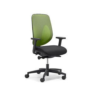 Giroflex Bürostuhl 353, mit Armlehnen, Auto-Synchronmechanik, Muldensitz, 3D-Netz-Rückenlehne, grün/schwarz Giroflex Bürostuhl 353, mit Armlehnen, Auto-Synchronmechanik, Muldensitz, 3D-Netz-Rückenlehne, grün/schwarz