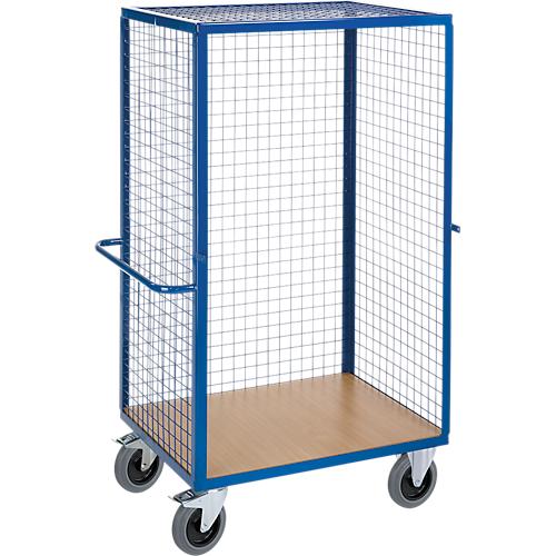 Gitter-Regalwagen, 1150 x 720 x 1800 mm, 1 Längswand offen