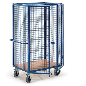 Gitter-Schrankwagen mit Stangenverschluss, L 1215 x B 800 mm Gitter-Schrankwagen mit Stangenverschluss, L 1215 x B 800 mm