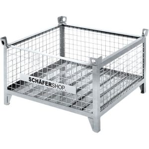 Gitterbehälter Schäfer Shop Select, mit festen Wänden, B 1050 x T 850 x H 670 mm, feuerverzinkt, bis 1000 kg Gitterbehälter Schäfer Shop Select, mit festen Wänden, B 1050 x T 850 x H 670 mm, feuerverzinkt, bis 1000 kg