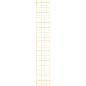 Gitterelement, aus Stahl, B 350 x H 2086 mm, gelb