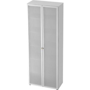Glastürenschrank TOPAS LINE, 6 Ordnerhöhen, B 800 mm, weiß Glastürenschrank TOPAS LINE, 6 Ordnerhöhen, B 800 mm, weiß