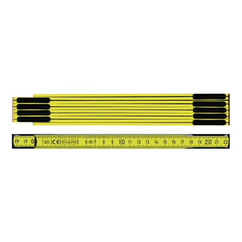Gliedermaßstab L.2m mm/cm EG III HO gelb BMI