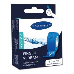 GRAMM medical Actiomedic aquatic Schnellverband, blau, 3 cm x 7 m, selbsthaftend