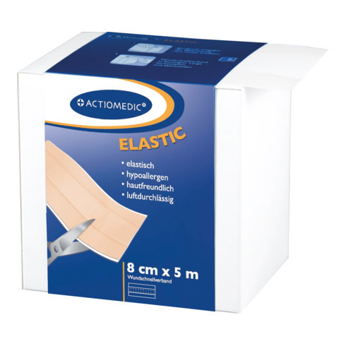 GRAMM medical Actiomedic elastic Wundschnellverband hautfarben, 8 cm x 5 m