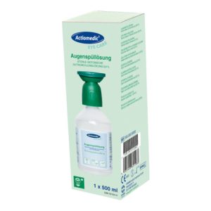 GRAMM medical Actiomedic Eye Care Augenspülflasche mit Natriumchloridlösung 0,9 %, 500 ml im Einzelkarton