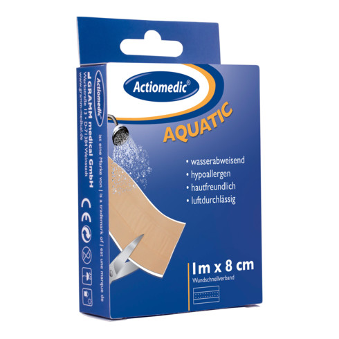 Gramm Medical Actiomedic® AQUATIC Wundschnellverband, 1 m x 8 cm