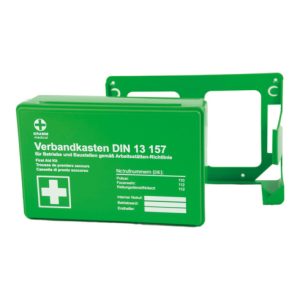 Gramm Medical Betriebsverbandkasten MINI + Wandhalterung, grün, DIN 13 157 Gramm Medical Betriebsverbandkasten MINI + Wandhalterung, grün, DIN 13 157