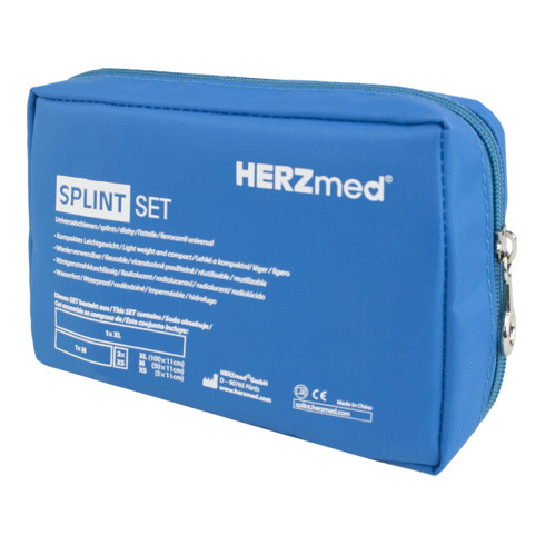 Gramm Medical Splintschienen-Set mit Tasche, 4-teilig