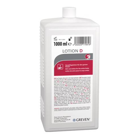 GREVEN® Hautpflegelotion Lotion D silikonfrei,parfümiert 1l