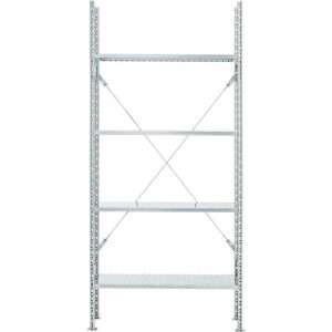 Grundregal, 4 Böden, H 2278 x B 1055 x T 300 mm, verzinkt