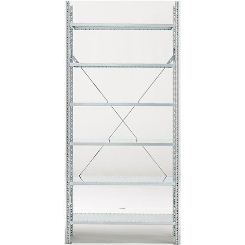 Grundregal R 3000, 6 Böden, B 1345 mm x T 400 mm, Böden verzinkt