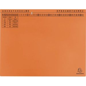 Hängehefter Exacompta, für Links- & Rechtsheftung, gefalzt, Dehnfalte, Organisationsdruck, Blauer Engel, Recycling-Karton, orange, 25 Stück Hängehefter Exacompta, für Links- & Rechtsheftung, gefalzt, Dehnfalte, Organisationsdruck, Blauer Engel, Recycling-Karton, orange, 25 Stück
