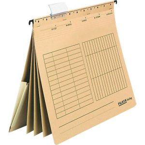 Hängehefter Falken UniReg, A4, für ca. 300 Blatt, 3 Trennblätter, kaufmännische Heftung, mit Tasche, Blauer Engel, Recycling-Karton, hellbraun, 5 Stück Hängehefter Falken UniReg, A4, für ca. 300 Blatt, 3 Trennblätter, kaufmännische Heftung, mit Tasche, Blauer Engel, Recycling-Karton, hellbraun, 5 Stück