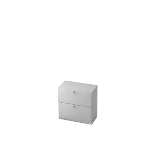 Hängeregistraturschrank, 2 OH, B 800 x T 420 mm, lichtgrau