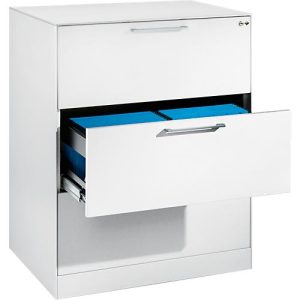 Hängeregistraturschrank ASISTO C 3000, 3 Schubladen, 2-bahnig, B 800 mm, weiß/weiß Hängeregistraturschrank ASISTO C 3000, 3 Schubladen, 2-bahnig, B 800 mm, weiß/weiß