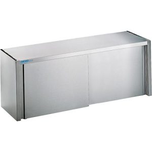 Hängeschrank, Edelstahl, m. Schiebetüren, B 1400 mm Hängeschrank, Edelstahl, m. Schiebetüren, B 1400 mm