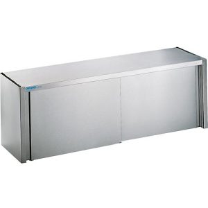 Hängeschrank, Edelstahl, m. Schiebetüren, B 1600 mm Hängeschrank, Edelstahl, m. Schiebetüren, B 1600 mm