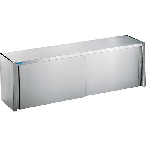Hängeschrank, Edelstahl, m. Schiebetüren, B 1800 mm