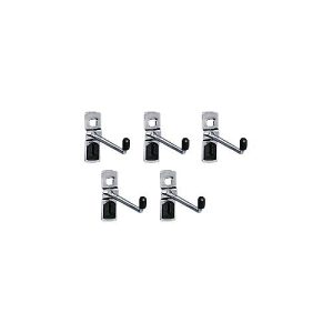Haken mit schmaler Grundplatte, ø 6 x T 75 mm, 5 Stück Haken mit schmaler Grundplatte, ø 6 x T 75 mm, 5 Stück