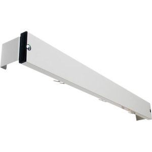 Hakenleiste für Umkleidebank-System, 1015 mm lang, Alu, lichtgrau Hakenleiste für Umkleidebank-System, 1015 mm lang, Alu, lichtgrau
