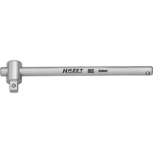 HAZET Quergriff mit Gleitstück 865, 1/4 Zoll, CV-Stahl, L 115 mm, verchromt poliert, DIN 3122, ISO 3315