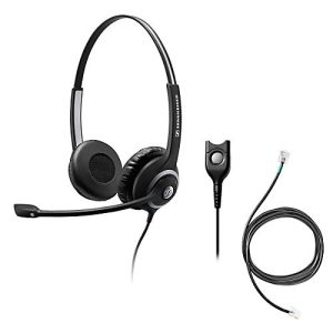 Headset Sennheiser SC 260, kabelgebunden, binaural, Kopfbügel verstellbar +Telefonadapter CEHS-DHSG Headset Sennheiser SC 260, kabelgebunden, binaural, Kopfbügel verstellbar +Telefonadapter CEHS-DHSG