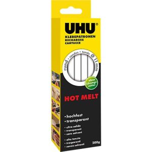 Heißklebepistole Patronen UHU Hot Melt, 200 g, für alle Klebepistolen mit Ø 11 mm, 10 Stück Heißklebepistole Patronen UHU Hot Melt, 200 g, für alle Klebepistolen mit Ø 11 mm, 10 Stück