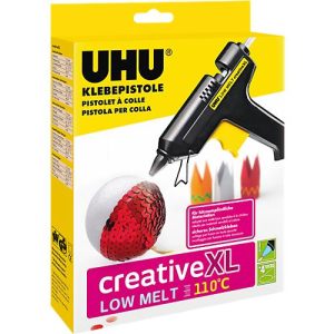 Heißklebepistole UHU Creative LOW MELT 110°C, inkl. 4 Klebepatronen, 40 W Heißklebepistole UHU Creative LOW MELT 110°C, inkl. 4 Klebepatronen, 40 W