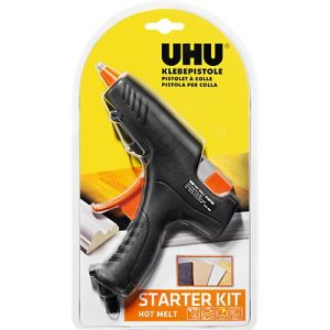 Heißklebepistole UHU Starter Kit Hot Melt, inkl. 6 Patronen, für alle Klebepatronen mit Ø 11 mm Heißklebepistole UHU Starter Kit Hot Melt, inkl. 6 Patronen, für alle Klebepatronen mit Ø 11 mm