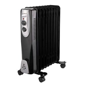 Heizgerät Gutfels HR 32009 sw, 800/1200/2000 W, 3 Stufen, 9 Rippen, Tragegriff, Thermostat, Transportrollen, B 410 x T 230 x H 540 mm, schwarz Heizgerät Gutfels HR 32009 sw, 800/1200/2000 W, 3 Stufen, 9 Rippen, Tragegriff, Thermostat, Transportrollen, B 410 x T 230 x H 540 mm, schwarz
