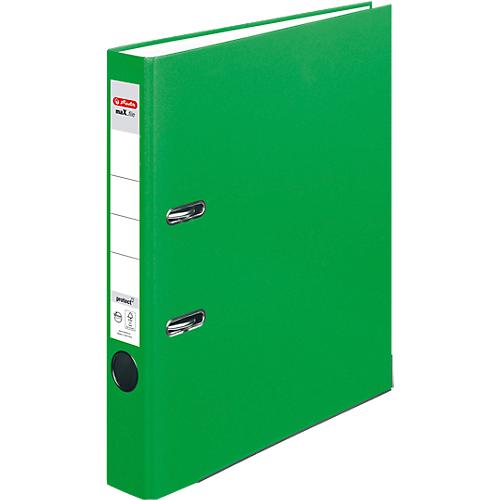 herlitz Ordner maX.file protect, DIN A4, Rückenbreite 50 mm, hellgrün