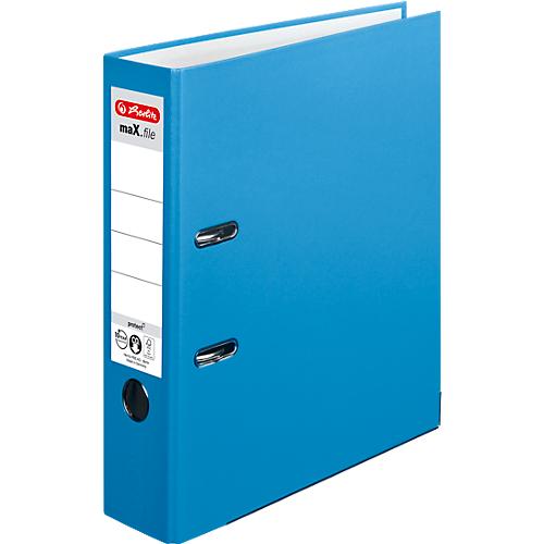 herlitz Ordner maX.file protect, DIN A4, Rückenbreite 80 mm, 20 Stück, aqua